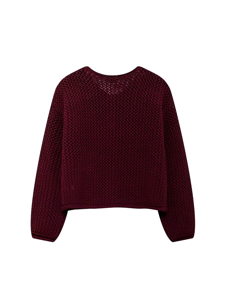 Strickcardigan mit großen Knöpfen