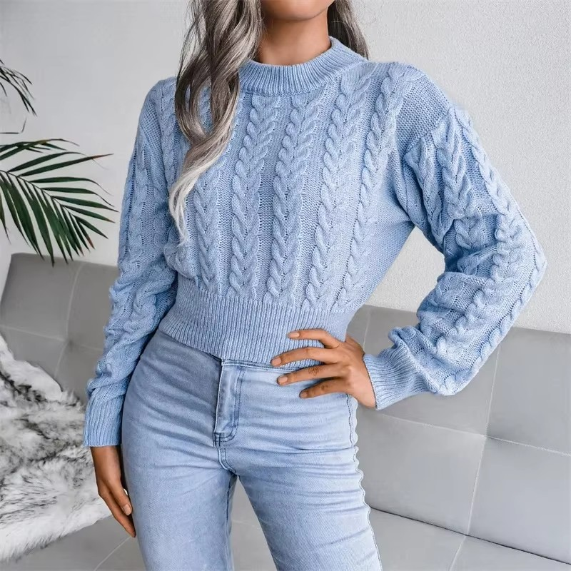 Kurzer Strickpullover