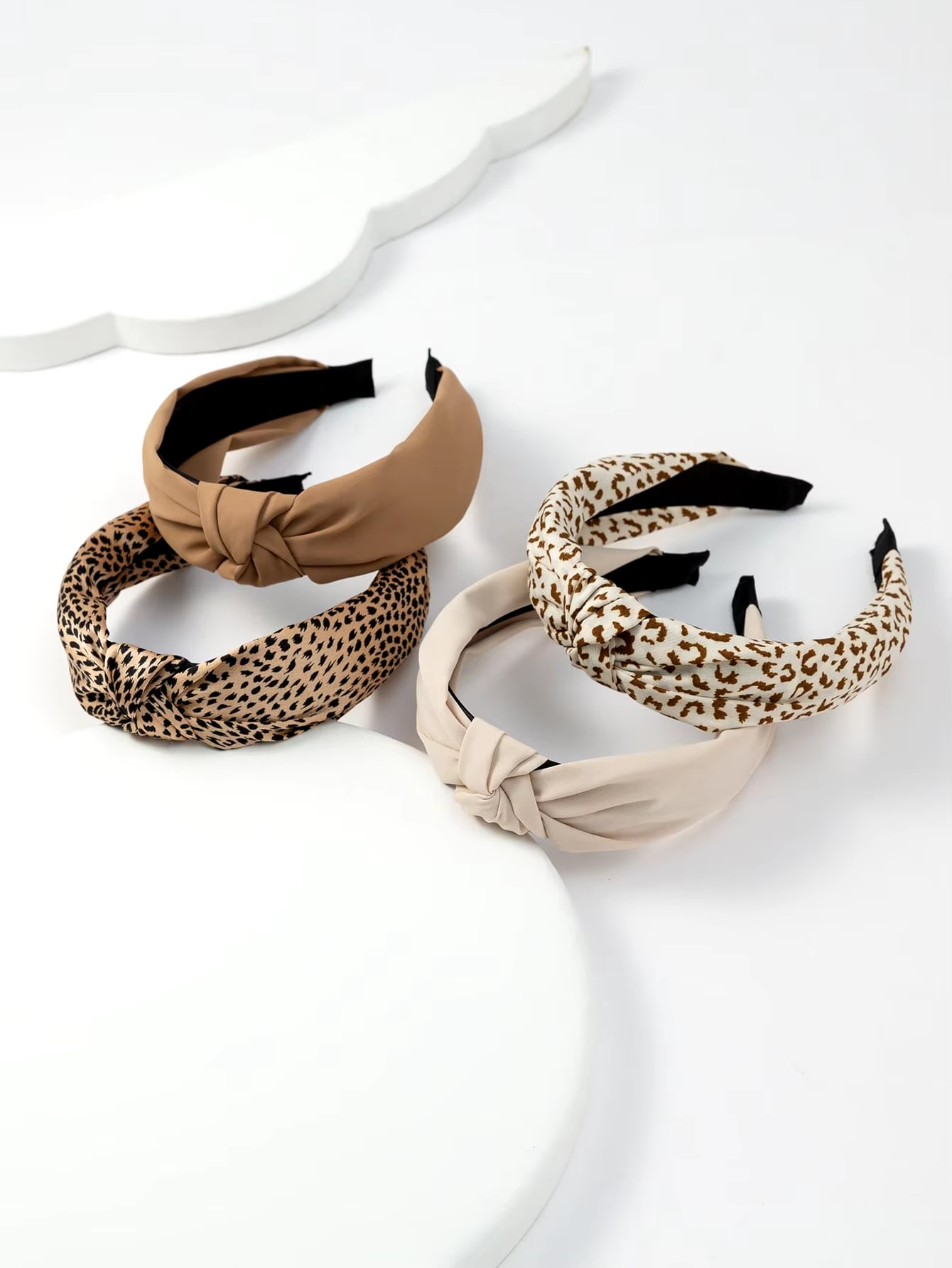 4er-Set Leoparden Haarreif