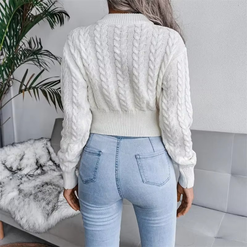 Kurzer Strickpullover