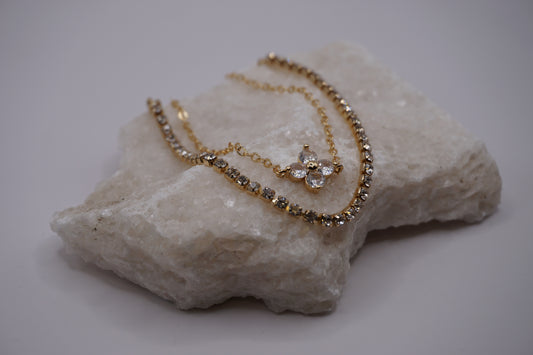 Luxe Lumière - Armbandset mit funkelnden Zirkonia Steinen