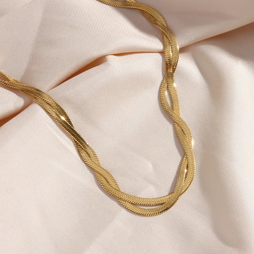 Snake Halskette & Armband im Set