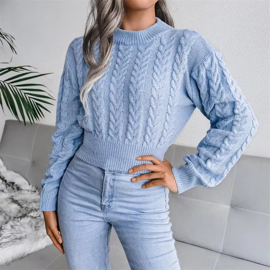 Kurzer Strickpullover